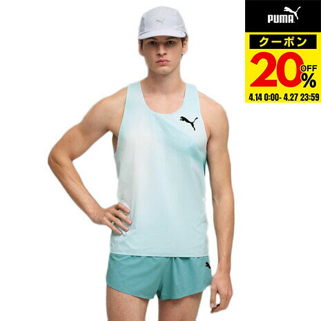 【20％OFFクーポン対象！4/27まで】プーマ（PUMA）（メンズ）ランニング ライトスピード ウルトラウィーブ グラフィック シングレット 528564 48 MNT