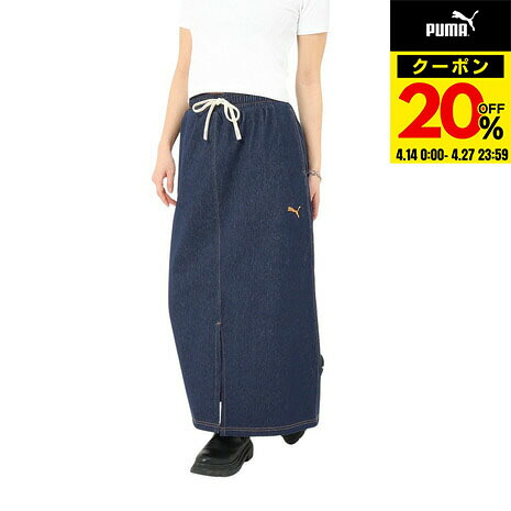【20％OFFクーポン対象！4/27まで】プーマ（PUMA）（レディース）エレベーテッド デニムライク スカート 693764 06 NVY