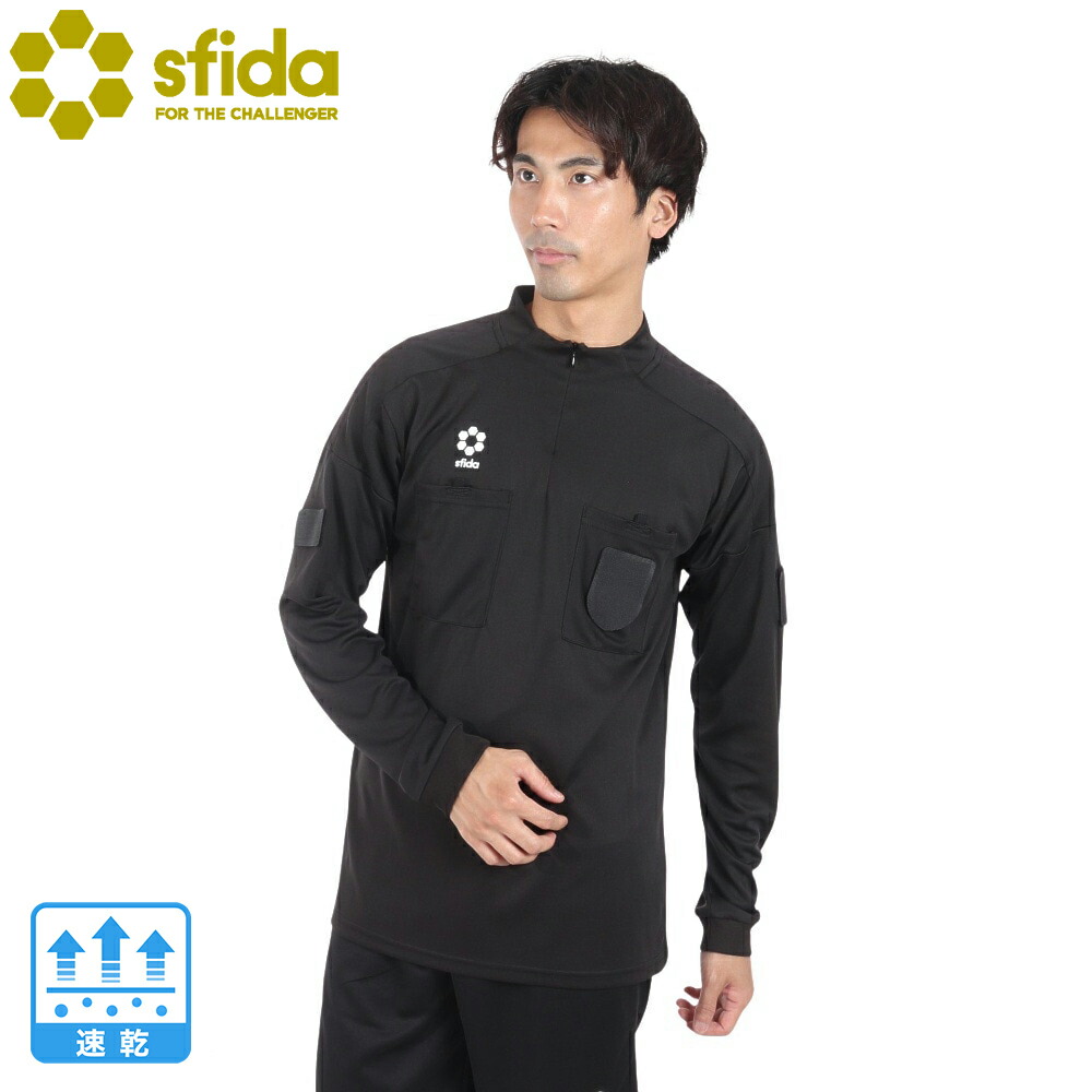 sfida - 【未使用】SFIDA スフィーダレフェリーウェア上下セット　Lサイズ SFIDA スフィーダ レフェリーシャツ L/S パンツ 大人用 サッカー
