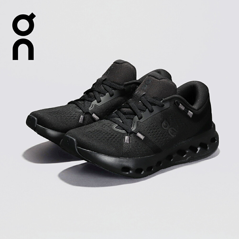 オン(On)(レディース)ランニングシューズ クラウドサーファー 2 ブラック 3WF10101043 スニーカー 軽量 クッション性 ジョグ ウォーキング Cloudsurfer 2|SuperSportsXEBIO支店