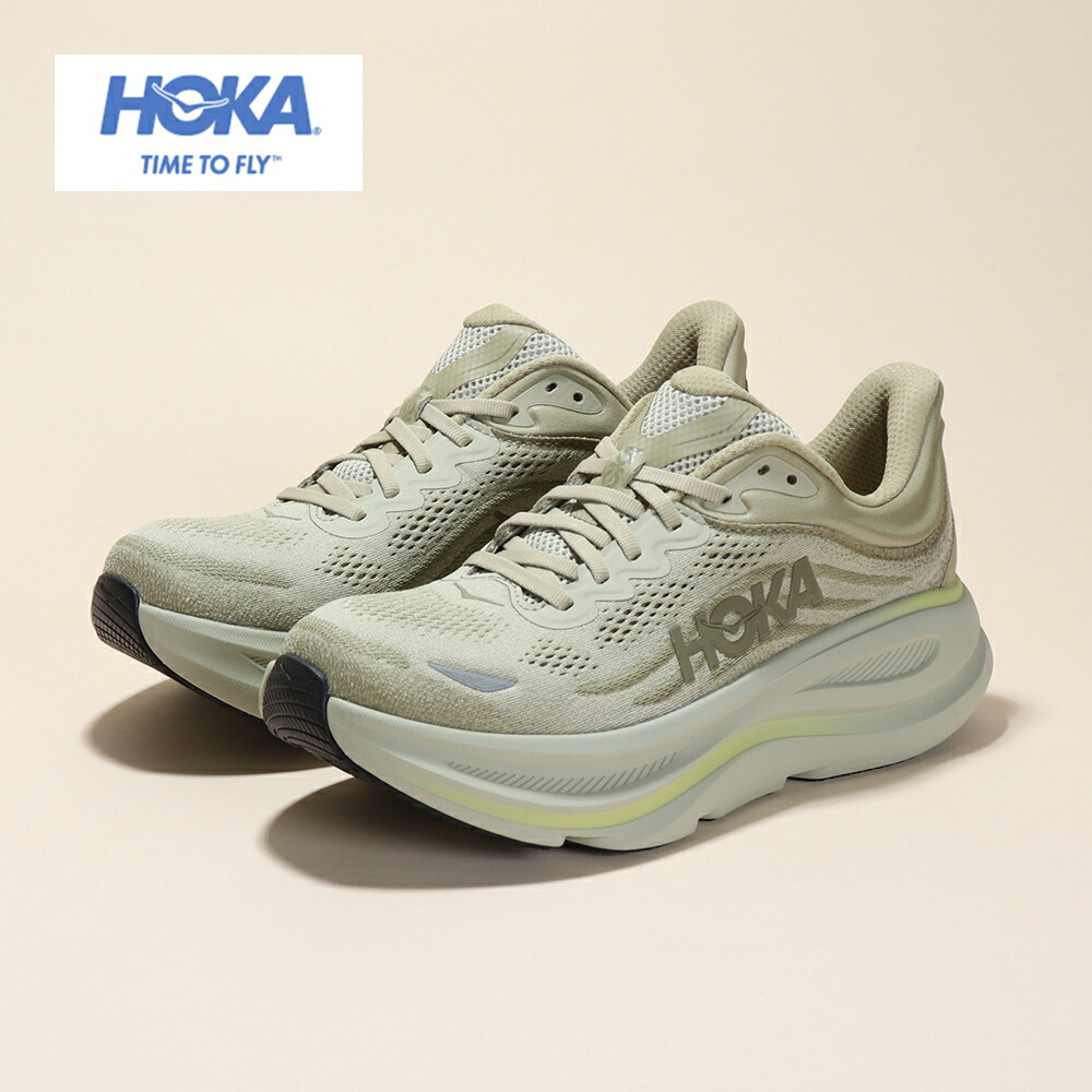 ホカ(HOKA)(メンズ)ランニングシューズ ジョギングシューズ ボンダイ 9 オリーブ 1162011-GSSL シューズ|SuperSportsXEBIO支店