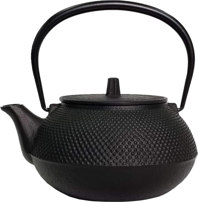 ＵＳＥＤ、良品　南部鋳吉造　１３型アラレ　南部鉄瓶　南部鉄器　調理器具　鉄瓶 南部鉄瓶 南部鉄器 日本製 姥口アラレ 1.2L IH対応 及春鋳造所