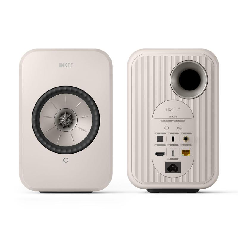 KEF LSX II LT - ワイヤレスHiFiブックシェルフ スピーカー（ストーンホワイト）画像