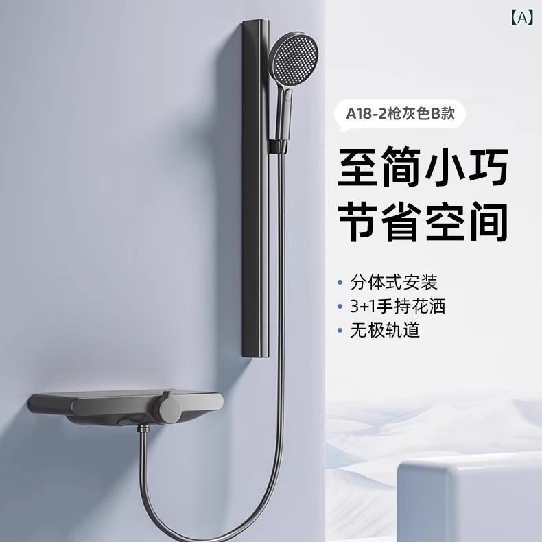 シャワー尖端 仕掛ける 飾りつけ 手合い 極簡  銅製 いの一番吹きつける 掛壁式 ラシニング産業 円型 練り合わせる大洪水 銃灰 牛乳白