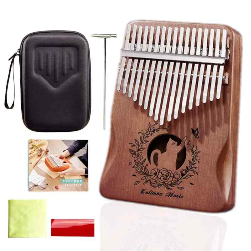カリンバセットケース付き ✨34キー C調 Kalimba 半音付き 親指ピアノ Amazon | TMPZ カリンバ 34キー C調 半音付き Kalimba 黒胡桃材