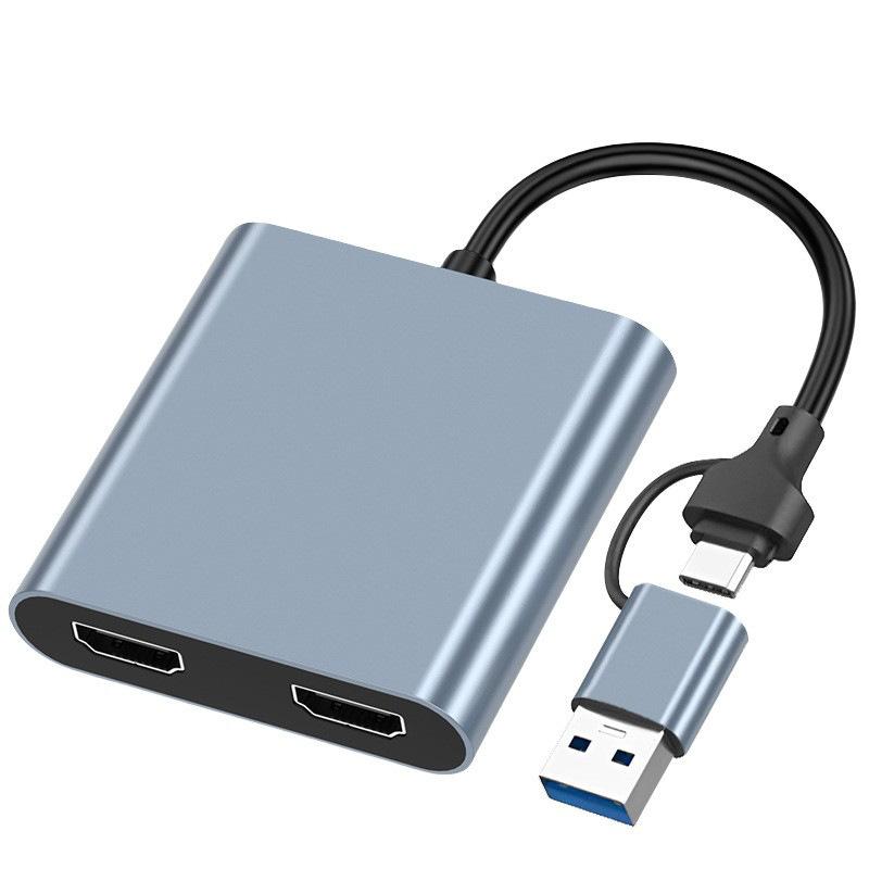 USB こしき Type-C HDMI 取り替えっこ器 双画面最終生産物 PD100W ワット数振り出し USB3.0 取りひろげるドック 高速道路移らす マルチポート パウダーコンパクト 17.5珊 線長 四合一界面 投屏