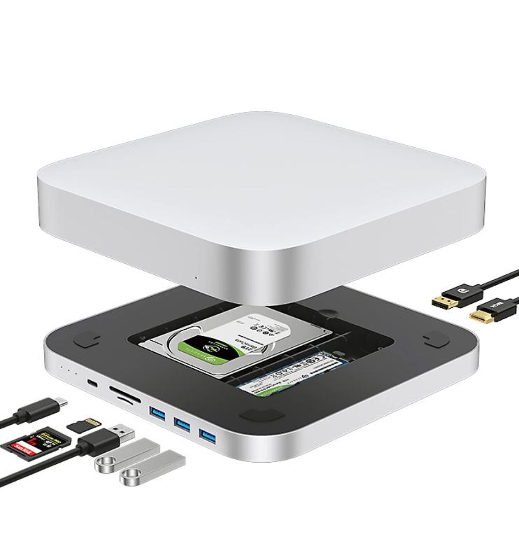 楽天市場】Mac mini ドッキングステーション Type C 10in2 シルバー