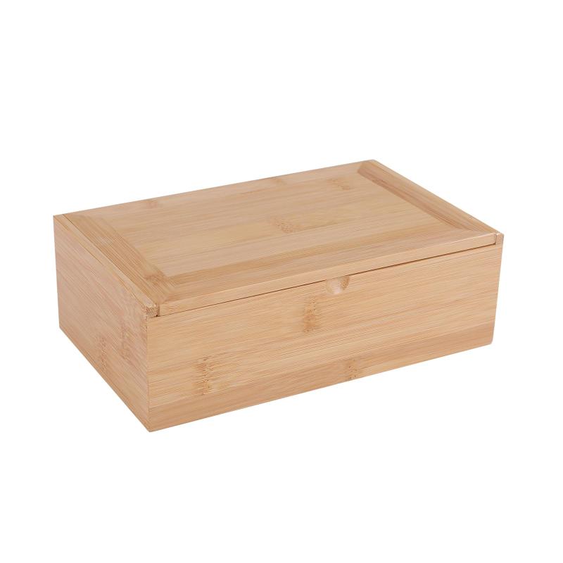 楽天市場】竹製ボックス 蓋付き 収納ケース 整理 収納盒 収納ボックス