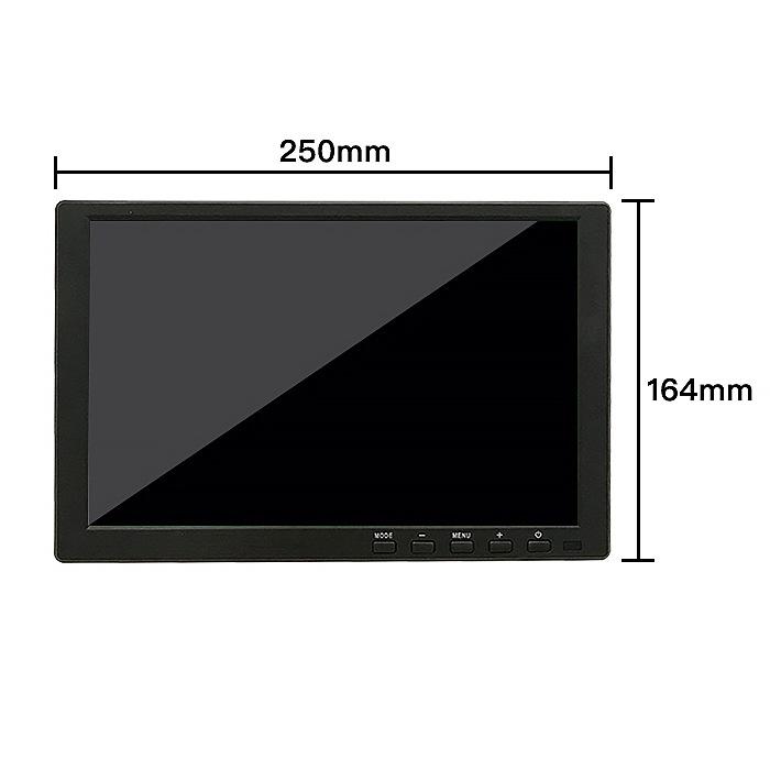 車載 液晶 書きあらわす器 黒 10.1in HDMI VGA インプット LED 見せびらかす 管する 監督すること 車用 液晶管する