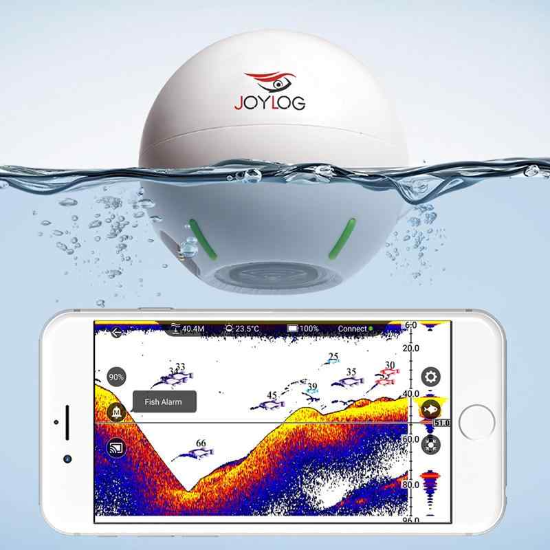 魚探 さぐり当てる器 スマホ 繋ぎ合わせる 超音波 魚群さぐり当てる機  かっこ良い 魚さぐり当てる器 奥ゆき位置づける 携帯型
