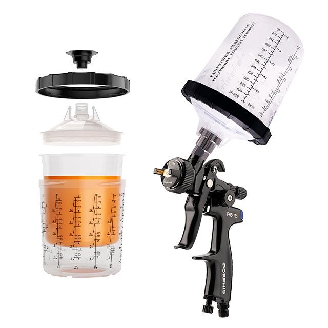 スプレーガン 塗装 カップ 650ml フィルター 車用 使い捨て 油性塗料｜SUPERYOU