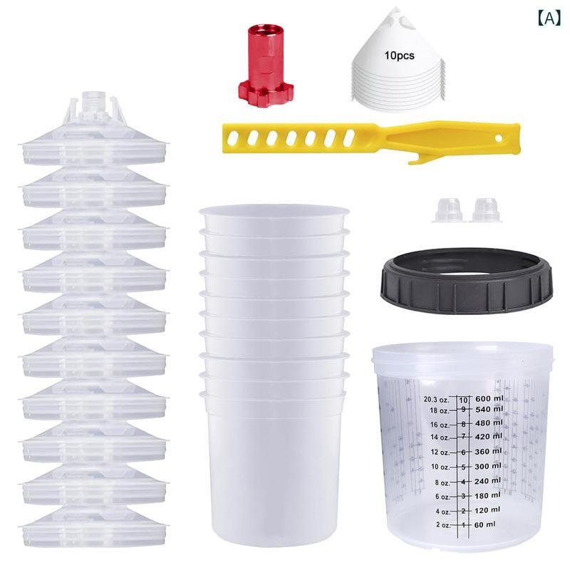 吹きつける火器 塗り付ける用 600ML 絵の具 優勝杯 乗用車 調度品 絵の具 結びあわせる 汎用 使い切り 洗い濯ぎ不必要 取り替えっこ 優勝杯 仕掛ける 紙 攪拌棒 アダプタ