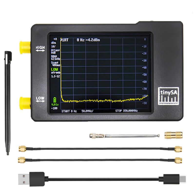 Dearsee TinySAスペクトラムアナライザハンドヘルド 100kHz～960MHzポータブル2.8インチタッチスクリーン周波数アナライザMF / HF/VHF UHF入力 信号発生器