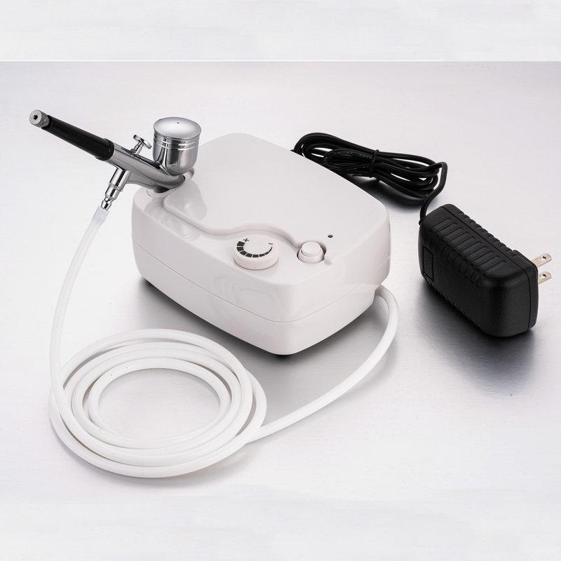 エアブラシ セット ミニ ポンプ 美容 美甲 噴霧器 工具 模型 塗装 黒 白|SUPERYOU