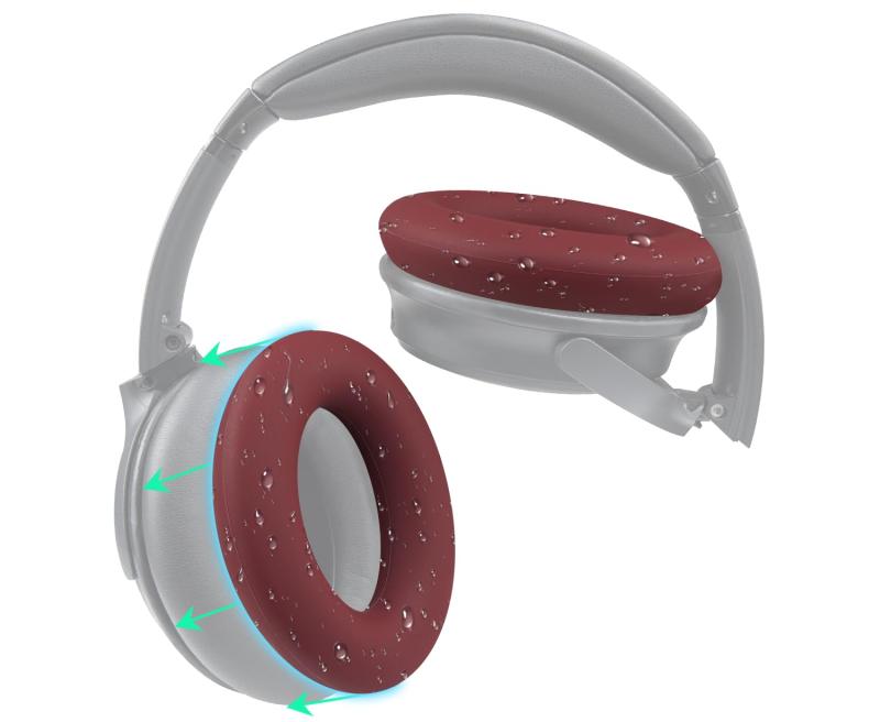 SOULWIT イヤーパッドカバー ヘッドホンパッドカバー Bose QuietComfort QC15 QC25 QC2 QC35 QC45/Ae2 Ae2i Ae2w/SoundTrue & SoundLink AE 用 保護ケース 劣化防止画像