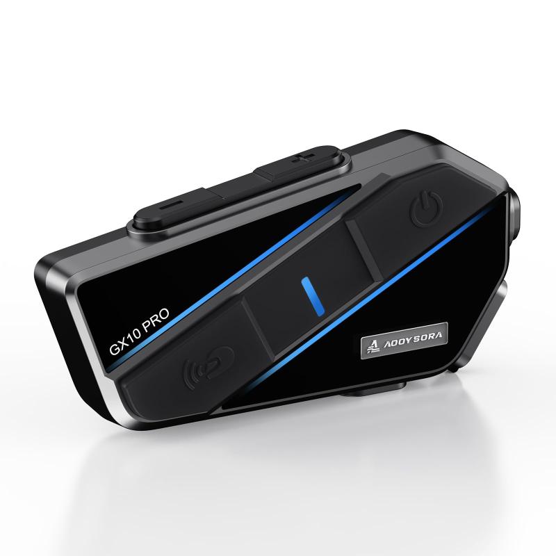 【大きなボタン】 AOOYSORA バイク インカム GX10 PRO 1-10人同時通話 2000M最大通話距離 バイク用インカム Bluetooth5.3 HI-FI音質 大容量バッテリー 音楽共有 DSP＆CVCノイズキャンセル IP67防水 FM