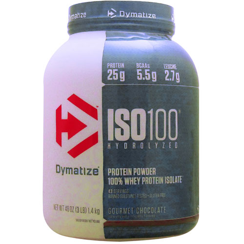 ISO 100 加水分解100％ホエイプロテインアイソレート ※グルメチョコレート 1.4kg（3lbs）【Dymatize Nutrition Protein】