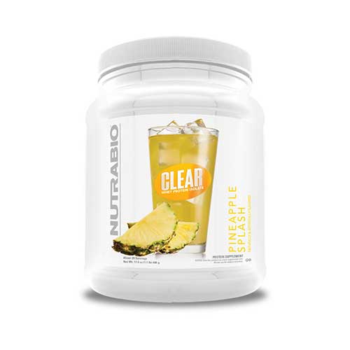 クリアー ホエイプロテインアイソレート ※パイナップルスプラッシュ 499g｜ホエイプロテイン Whey Isolate Protein WPI ホエイプロテインアイソレートトレーニング 運動 筋トレ ワークアウト ジム スポーツ Nutrabio ニュートラバイオ 海外サプリ アメリカサプリ画像