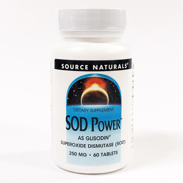 【楽天市場】SODパワー（スーパーオキシドジスムターゼパワー） 250mg／60タブレット[SOD Power／Glisodin／Superoxide Dismutase／ソースナチュラルズ