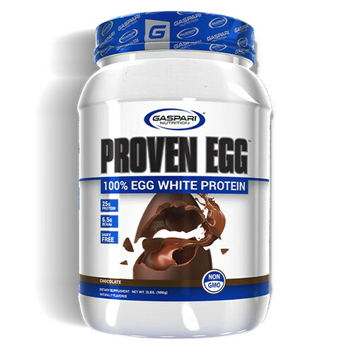 プルーブンエッグ (卵白プロテイン100％）※チョコレート風味 2lb 約27回分 [ProvenEgg Egg White Protein 卵白 たんぱく質 タンパク質 サルコペニア Gaspari ガスパリ ギャスパリ 232-26810]