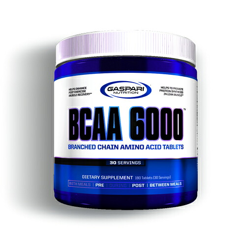BCAA 6000 （ロイシン強化型分岐鎖アミノ酸） 180粒 [Gaspari Nutrition ガスパリ ギャスパリ アメリカサプリ サプマート SupmartUSA 232-27336]