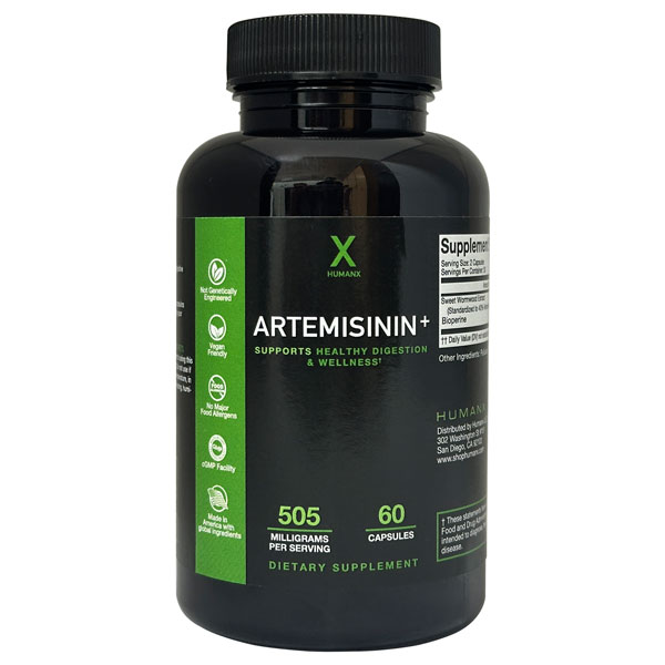 【NEW】HUMANX（ヒューマンエックス）アルテミシニン（ワームウッド）505mg／60カプセル[Artemisinin アルテミシア ワームウッド Tu Youyou アメリカサプリ サプマート SupmartUSA 562-28906]画像
