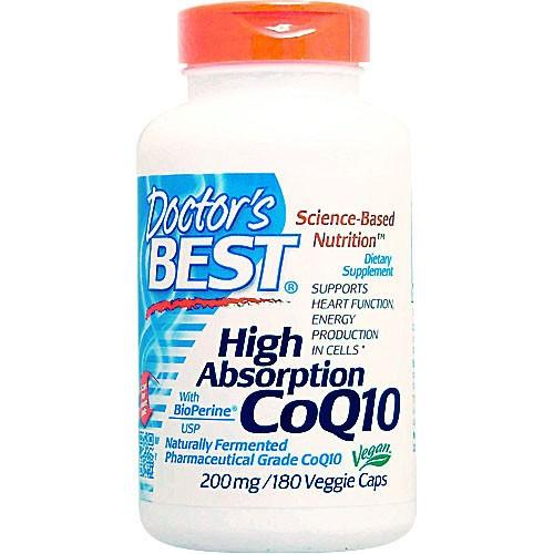 Doctor's Best（ドクターズ ベスト） お得サイズ 高吸収コエンザイムＱ10（CoQ10） 200mg 180粒 ダイエット・健康 サプリメント 美容サプリ コエンザイムQ10配合 タブレット・カプセルタイプ｜SUPMART USA