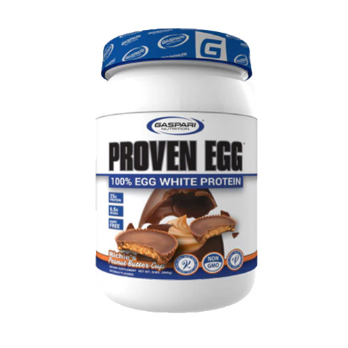 Gaspari Nutrition プルーブン エッグ (100％エッグプロテイン）リッチーズピーナッツバターカップ 約27回分｜卵白 乳糖 ケト ビッグヒデ プロテイン タンパク質 たんぱく質