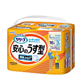 花王 リリーフ パンツタイプ 安心のうす型l Ll 16枚 4個セット この商品は注文後のキャンセルができません Ice Org Br