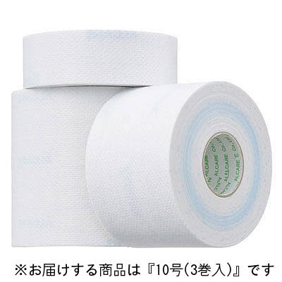 アルケア株式会社 シルキーポア ホワイト 10号 (10cm×10m)3巻入［品番：11925］ ＜粘着性伸縮ガーゼ包帯＞
