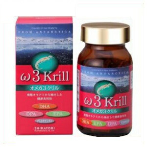 ◆ 白鳥薬品 オメガ3クリル 80粒入（約20日〜40日分）1本 /ω3krill オメガ3系脂肪酸 EPA DHA DPA 南極オキアミ アスタキサンチン画像