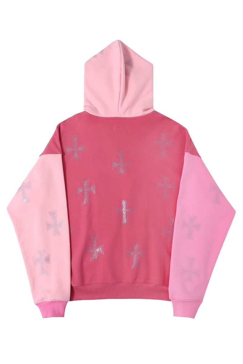 Pink Rhinestone Zip Up Bayleafkitchen Co Uk