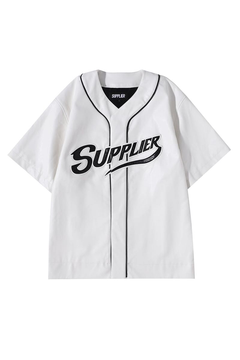 楽天市場】【70%OFF| SUPPLIER 公式】LEATHER BASEBALL SHIRT シャツ