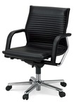 コクヨKOKUYO XWH-2208L7499 FS-Line 置き目うしろ側 キルティング座蒲団印字機 肘付ききエグゼクティブチェアー 本革