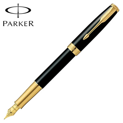 【送料無料】PARKER(パーカー) 万年筆 ソネット ラックブラックGT<F> 1950550【父の日】【新生活応援】