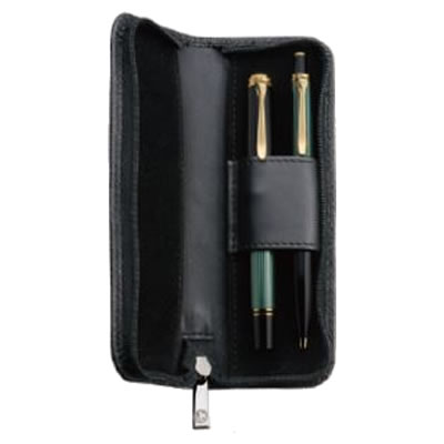 ペリカン　ボールペン　2本　レザーケース　まとめ売り Pelikan（筆記具） Pelikan ペリカン レザーケース PB-1 本皮製