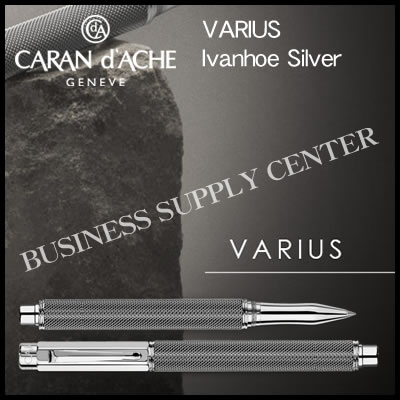 出荷 Caran D Ache カランダッシュ ローラーボール Varius Ivanhoe Silver バリアス アイバンホー シルバー 4470 014