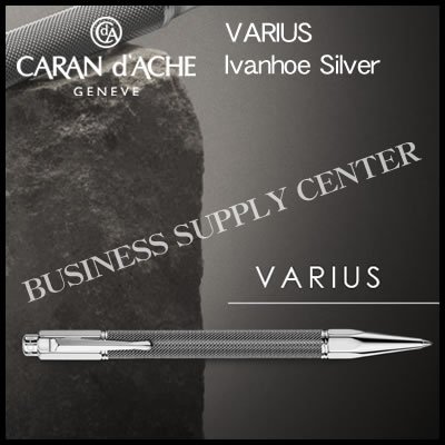 【貨物輸送無料】Caran d\u0027Ache(水道の栓短距離競走) ボールペン VARIUS Ivanhoe Silver(バリアス アイバンホー しろがね色) 4480-014【10P21Aug17】
