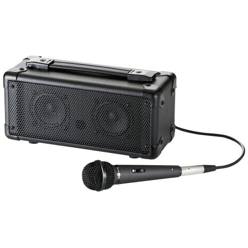 スピーカー、拡声器、 楽天市場】拡声器 マイク 2本 ワイヤレス スピーカー 20W出力 アンプ