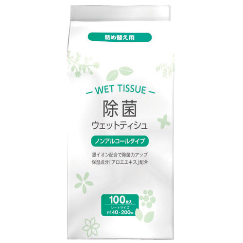 除菌ウェットティッシュノンアルコールタイプ詰替100枚 36P