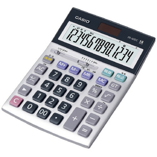 実務電卓 DS-40DC デスクサイズ14桁|Business Supply Shop