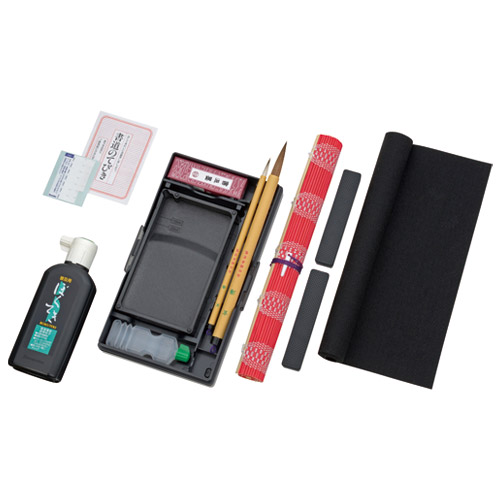 楽天市場】書道セット 習字セット 504S （赤） : 書道用品専門店 弘梅堂