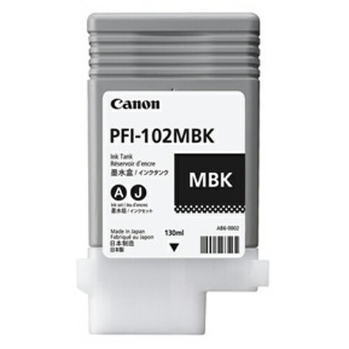 インキ薬莢 PFI-102MBK 引っ敷き黒