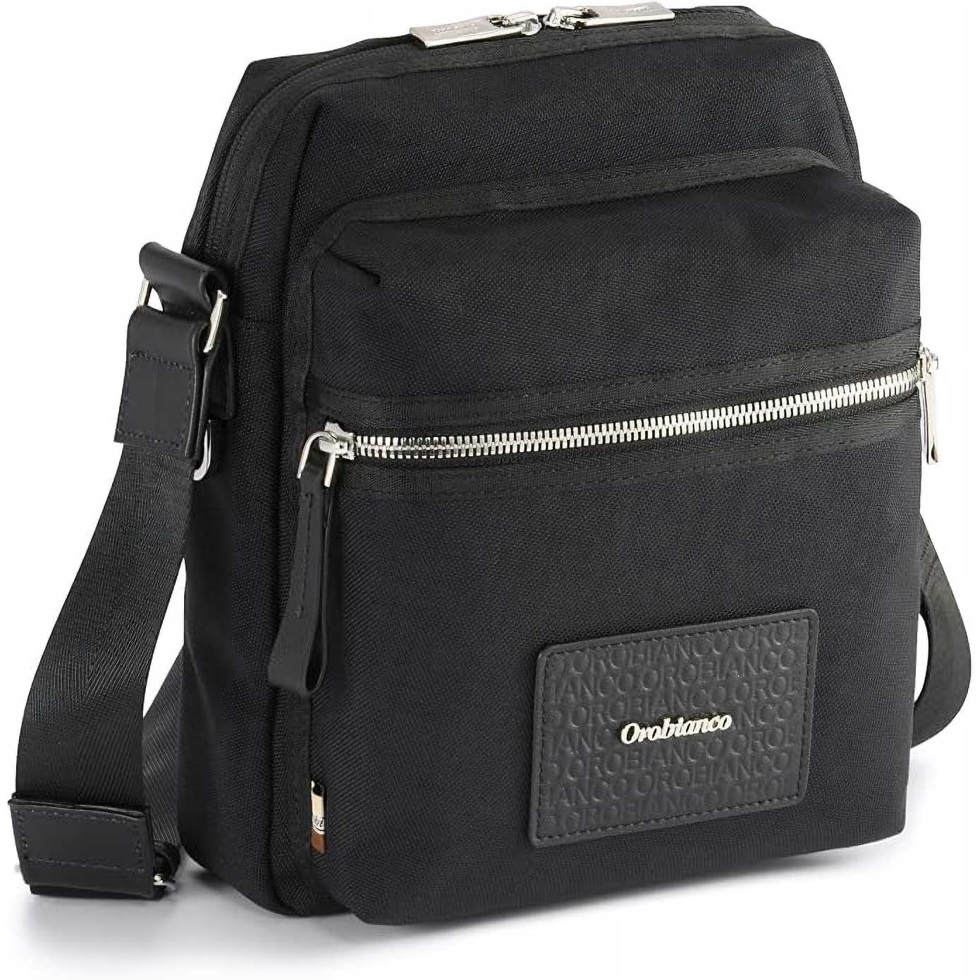 オロビアンコ Orobianco メンズ ピオニエーレ ショルダーバッグ 撥水加工 6L 410g ブラック 正規品 92932-01