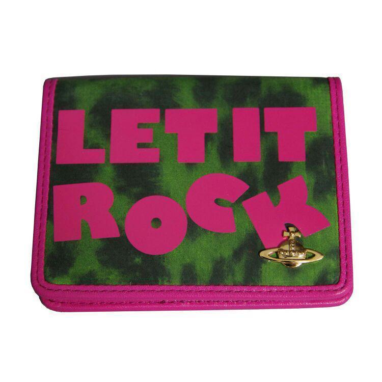 ヴィヴィアンウエストウッド Vivienne Westwood パスケース カードケース ピンク LET IT ROCK M062
