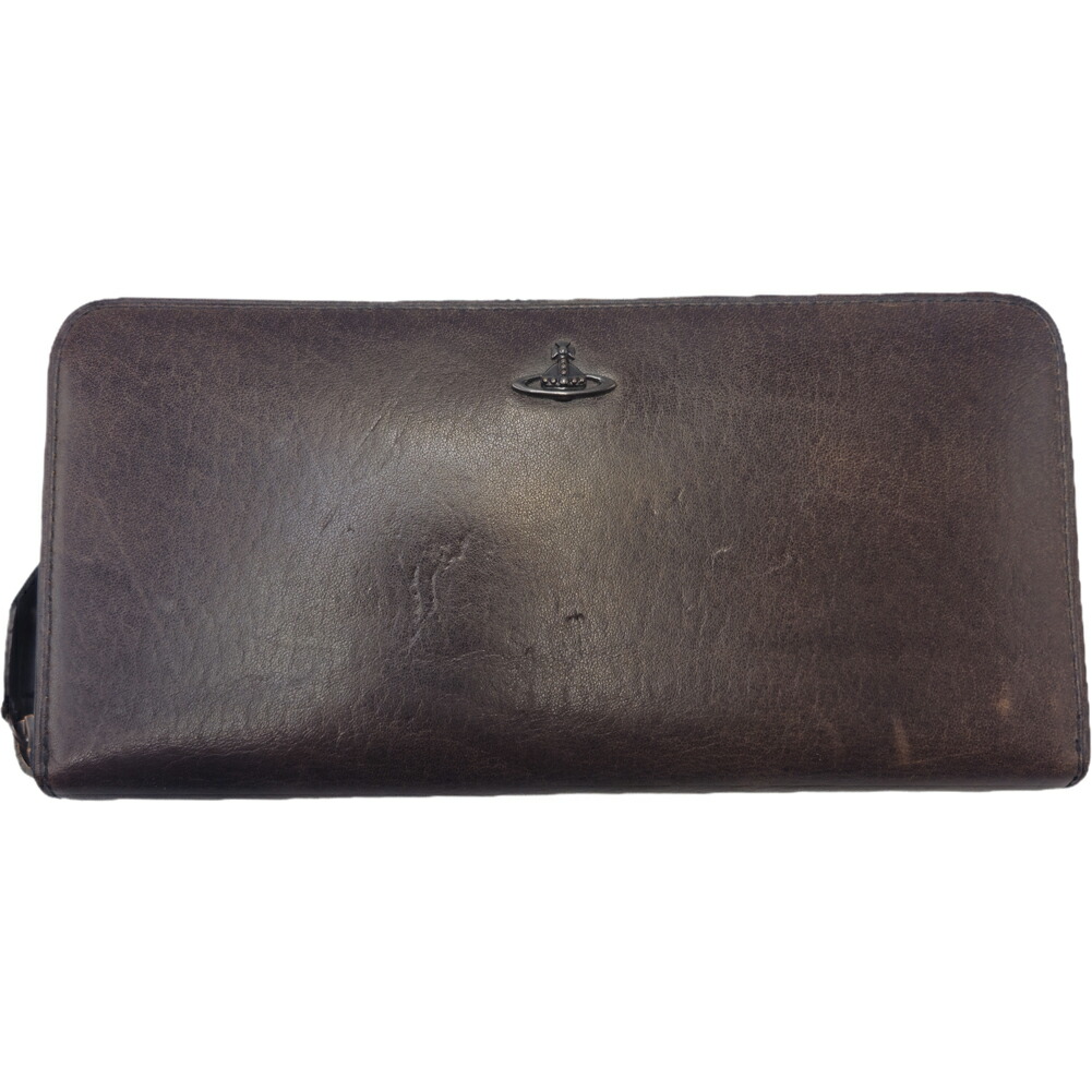 Vivienne Westwood ヴィヴィアンウエストウッド ラウンドファスナー長財布 ブラック K51510-2 アウトレット