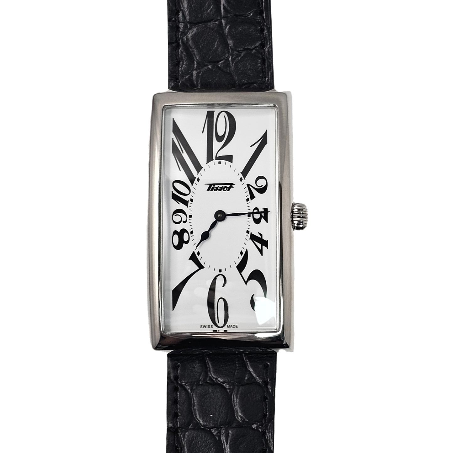 ティソ ユニ一発やる ウオッチ TISSOT ヘリテージ バナナの木 石英 白いこと文字記号盤 なめし革 T1175091601200 新品未当てはめる