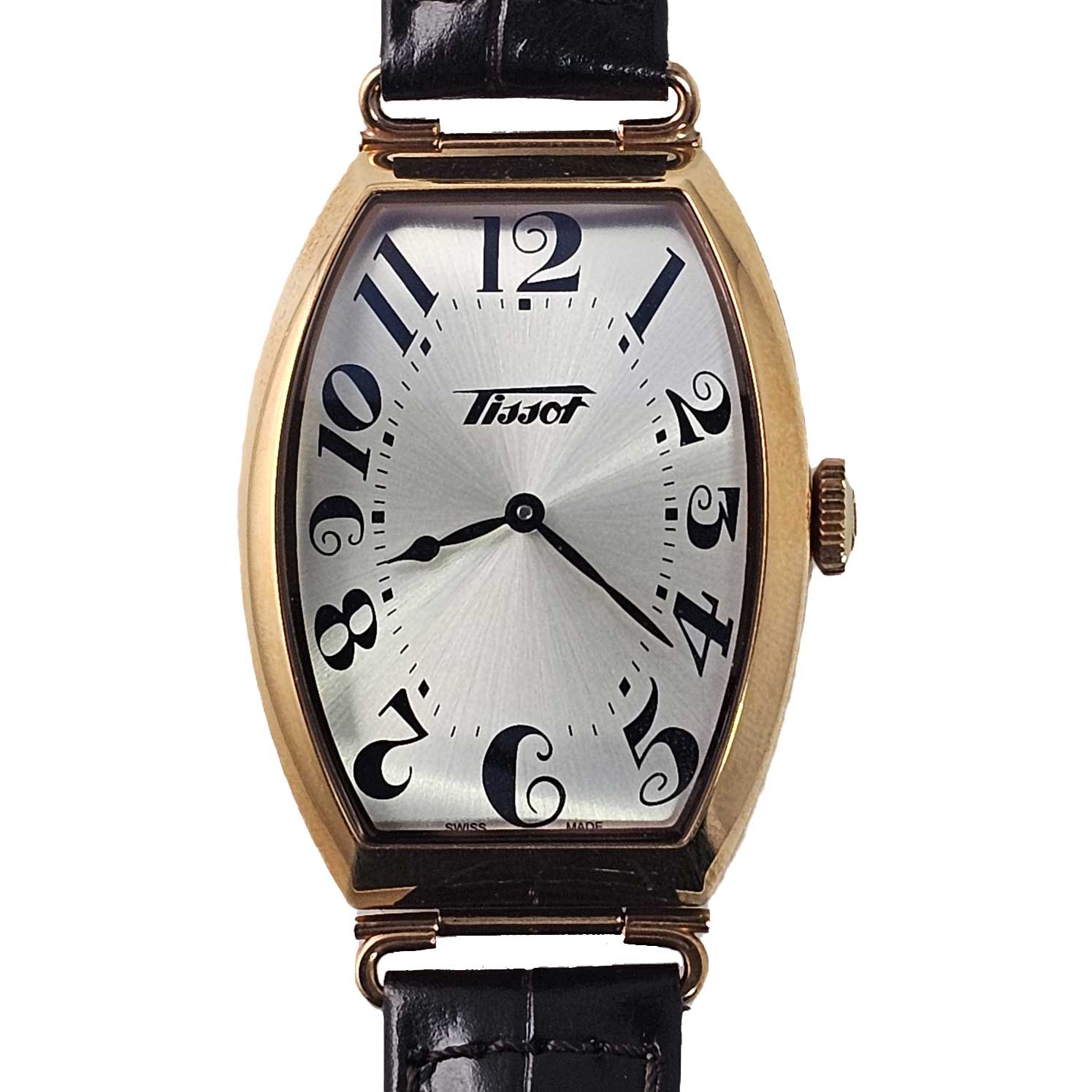 新品 ティソ 腕時計 TISSOT ヘリテージ ポルト クォーツ レザーベルト ピンクゴールド ホワイト T1285093603200