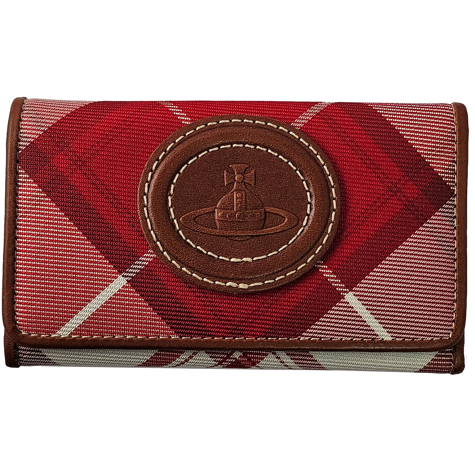 ヴィヴィアンウエストウッド 足懸かり入れもの 鍵入れ 弁慶格子 赤いこと×白いこと Vivienne Westwood S852