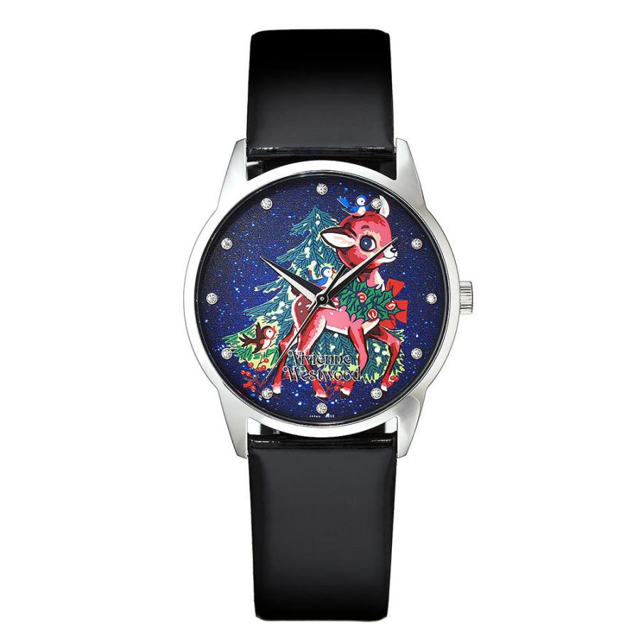新品箱付き添い人 ヴィヴィアンウエストウッド Vivienne Westwood ウォッチ バンビ レディース 米国海軍 黒いこと クリスマス 制限事項 VW20G8-69